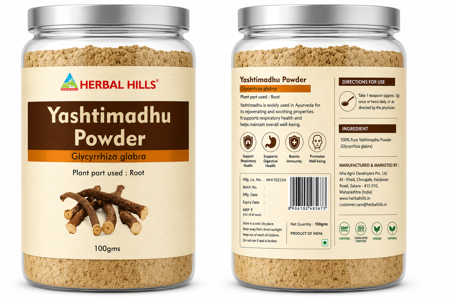 Yashtimadhu Powder – Immunity Support - 100 Gms